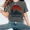 Indiana Barn Sunset T-Shirt: Vintage Farmhouse Graphic Tee