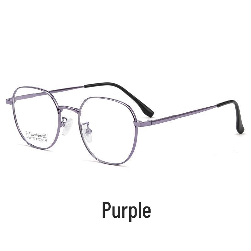 

Danyang KO33010K Женская многоугольная ретро оправа для очков - Сверхлегкий немагнитный титан