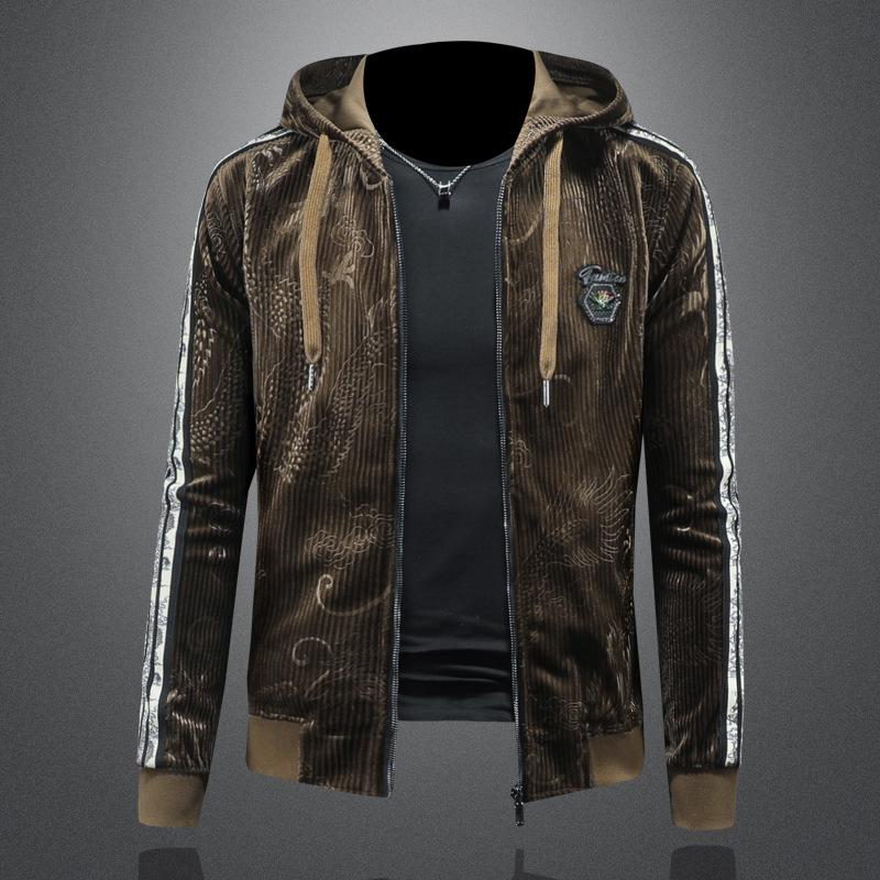 And New Style High-Neck Knitted Sweater Mens Pullover Casual Outerwear 9056 5XL коричневый 8980₽