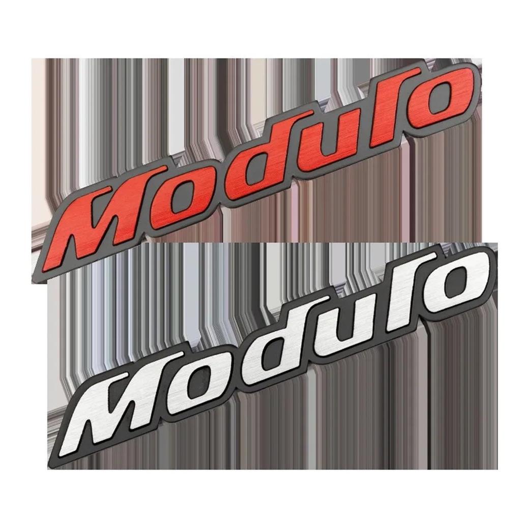 3D Aluminum Moduro Logo Rear Boot Trunk Emblem Badge Sticker Decal Car Styling Accessories