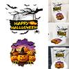 2Pcs Toilet Stickers, Halloween 3D Pumpkin & Bat Sticker, Waterproof Bathroom Decor, Removable Toilet Seat Cover Art, Residue-Free Wall Tile