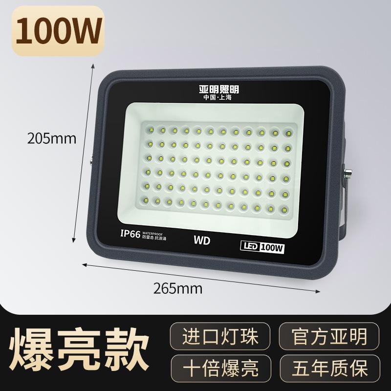 LED Floodlight Outdoor Super Bright Engineering Workshop Strong Light Waterproof Spotlight Outdoor Garden Lighting