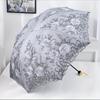 Premium 1pcs Lace Parasol Anti-UV Folding Umbrella UPF50+ Vintage Flower Embroidery Umbrella Princess Umbrella Gift Umbrella Suitable Fo