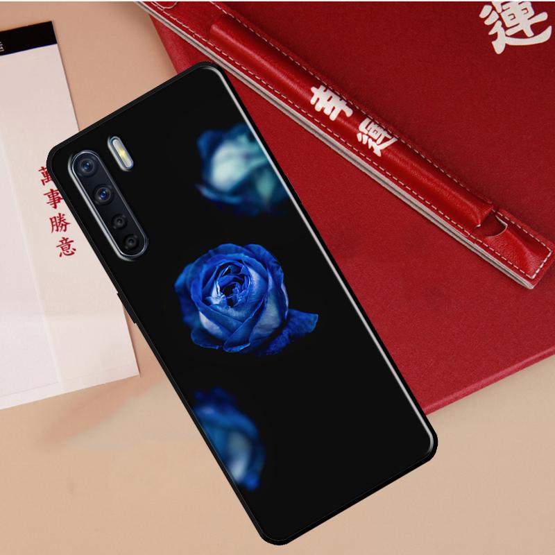 

Blue Rose Art Case For Oppo A80 A58 A5 Pro A15 A16 A17 A57 A77 A94 A74 A54 A76 A96 A40 A60 A18 A38 A78 A98 OPPO A96 4G