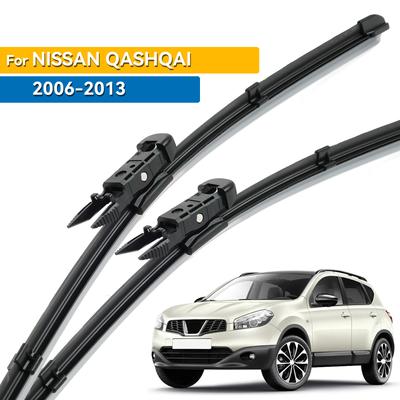 Paredzēts Nissan Qashqai Dualis J10 2006-2013 2007 2008 2009 2010 2011 Stikla tīrītāja priekšējie tīrītāju slotiņas Vējstikls Vējstikla logs 24"+16"