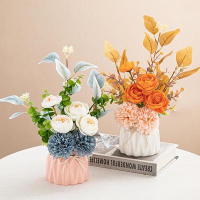 Nordic Ceramic Floral Arrangement Vase for Dining, TV Cabinet, and Living Room Decor
