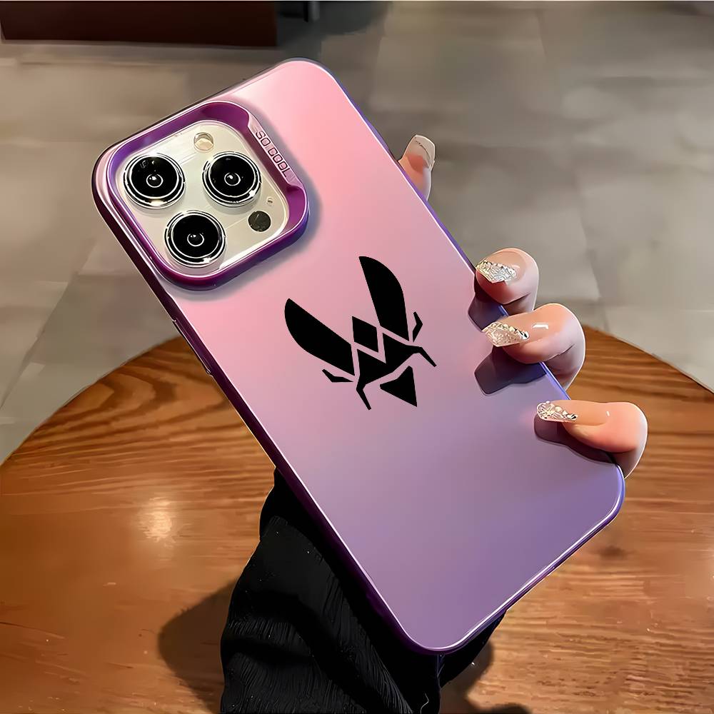Cs2 Team Vitality Logo Phone Case For iPhone 16 15 14 13 12 11 Plus Pro Max multicolor Aurora laser Shockproof Funda Cover