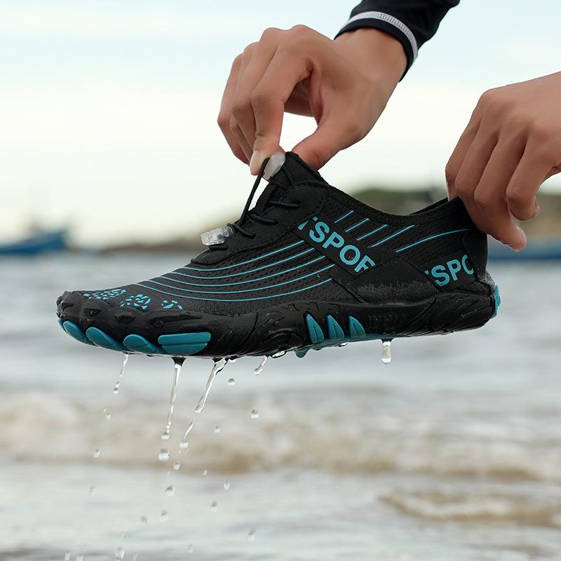 New Breathable Non-slip Casual Beach Shoes Men's and Women's Creek Wading Shoes Anti-cut Foot Protection Swimming Shoes Soft Couple