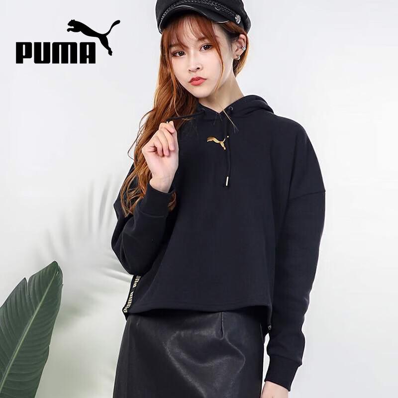 PUMA Women s Casual Hooded Pullover Sweatshirt M