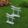 Torii Gate Aquarium Decor Miniature Ornamenttank Garden Shrine Shinto Landscape Sandstone Micro Decoration Simulation