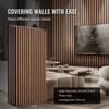 Wood Slat Acoustic Panels 23.6 X 47.2 Inch for Modern Wall Decor Walnut