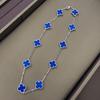 Boutique Four-leaf Clover 10 Flowers Necklace Women 18K Light Luxury Ins Design Sweater Chain Fashion Daily Versatile Necklace