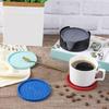Yousheng 6Pcs Silicone Coasters Insulated Anti-Scald Heat-Resistant Odor-free Drink Coasters Home Bar Kitchen Decor
