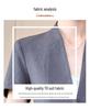Women's Blue Short-Sleeve Professional Suit Set for Hotel Manager or Receptionist - Spring/Summer Formal Workwear