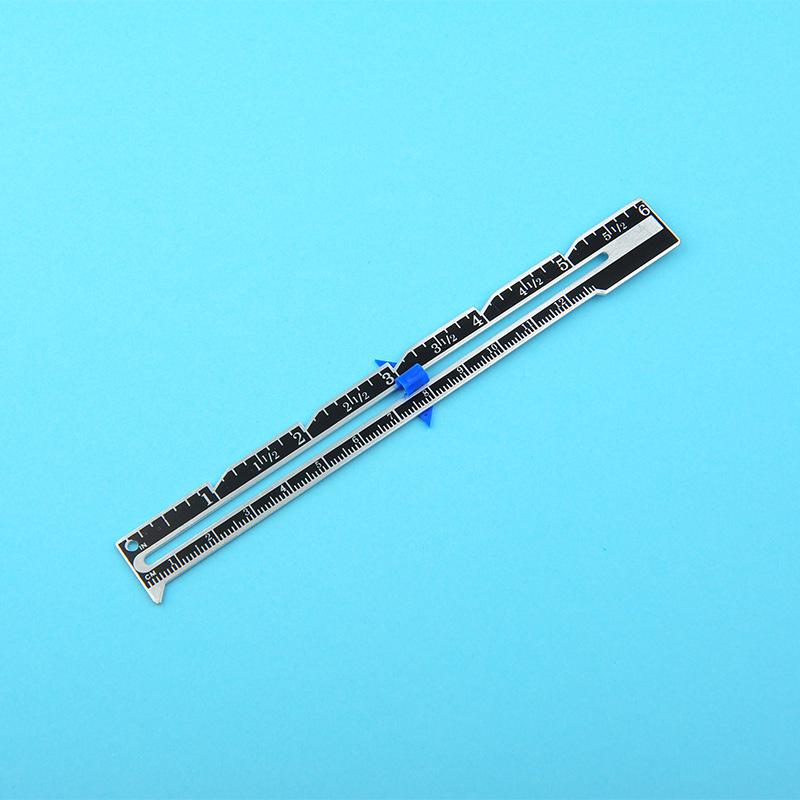 

1pc 15cm Metal Sliding Guage, Sewing Measuring Tool, Sewing Guage For Quilting And Sewing, Sewing Accessories, Sewing Notions