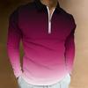 Men Loose Large Size Striped Lapel Polo For Daily Social And Outdoor Strolling