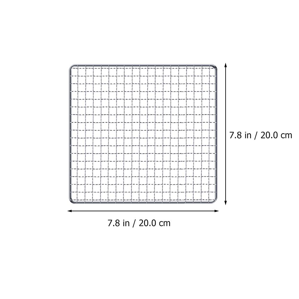 Stainless Steel BBQ Mesh Grill Mat Cooling Rack Pan Barbecue Wire Baking Outdoor Sheet Accessory