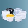 Empty 5L Plastic Bucket with Handle and Lid Leakproof Round storage container Food Grade Polypropylene pail 2PCS