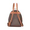 Michael Kors Sheila logo lettera oro classico vecchio fiore chiusura a zip tela rivestita zaino scolastico zaino zaino taglia media donna marrone