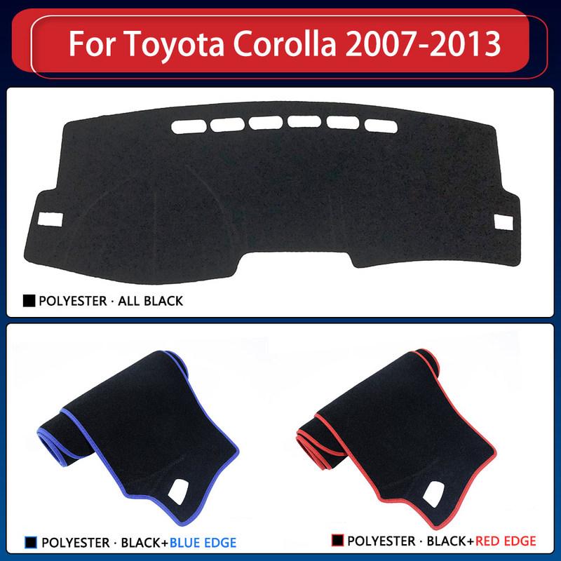 Dashboard Cover Protective Pad For Toyota Corolla 2007~2013 E140 E150 Car Accessories Dash Board Carpet 2008 2009 2010 2011 2012