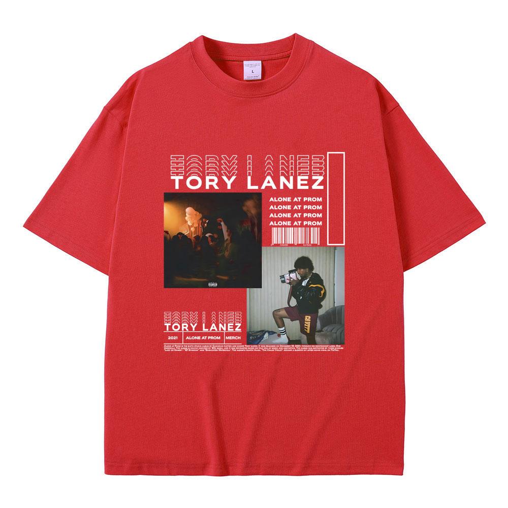 Raper Tory Lanez Alone At Prom Koszulka z Graficznym Nadrukiem z Albumu Muzycznego Męska Damska Hip Hop Rap Oversize Koszulka Męska Vintage Koszulki