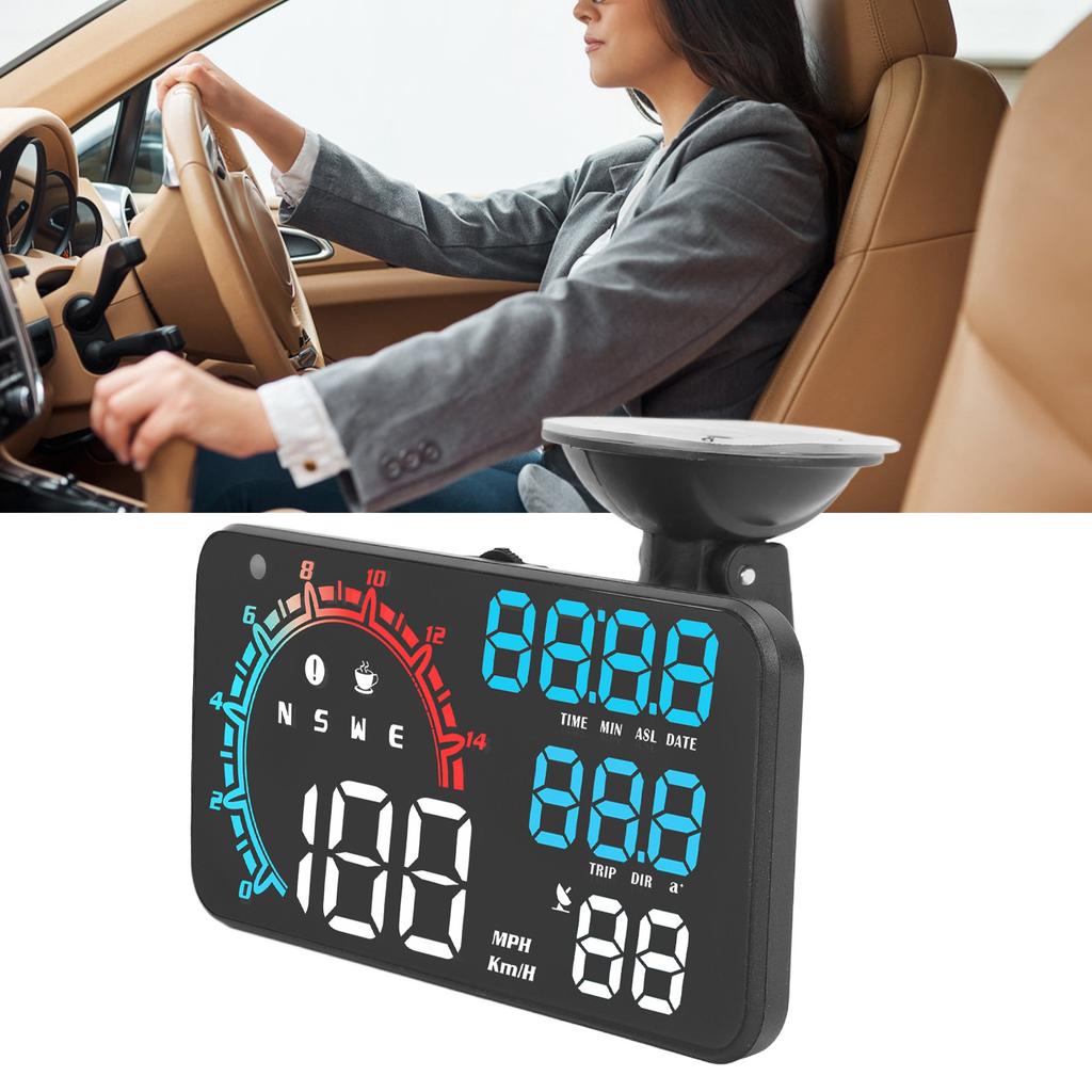 GPS Speedometer Speed Alarm Fatigue Driving Reminder Rugged HD Display HUD Display   for Car