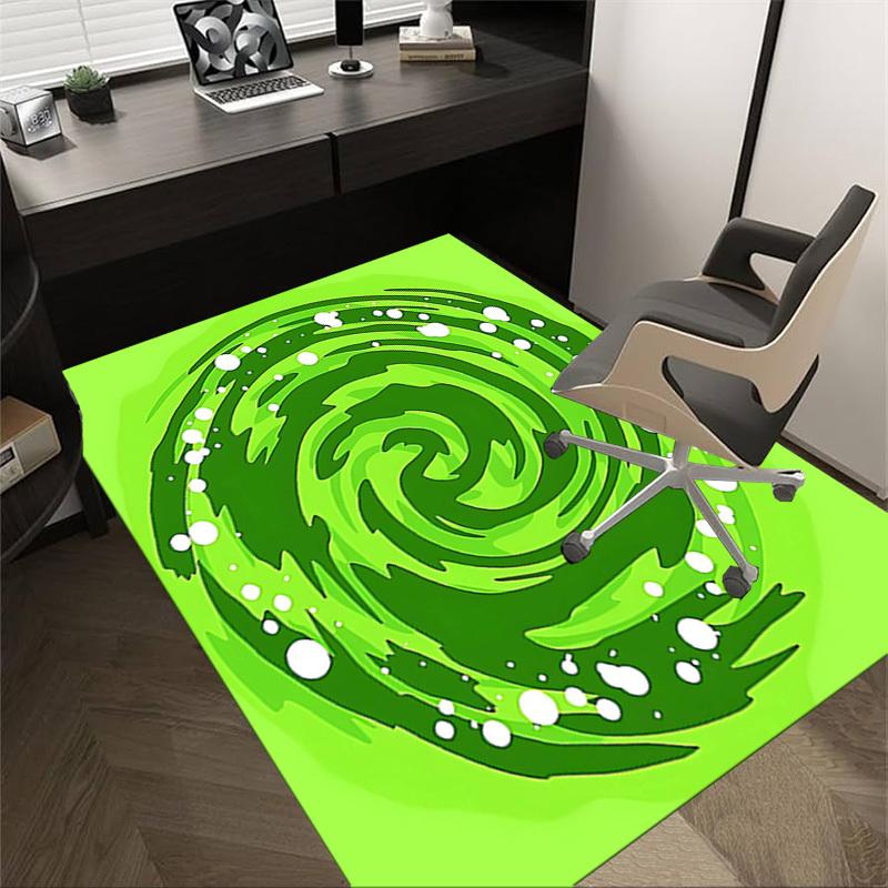 

1PC Swirl Bubbles Non-Slip Floor Carpet Compatible for Office&Living Room&Dining room - Flat-Weave Machine- Soft & Pattern-E282 60cm by 90cm