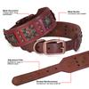 Genuine Leather Dog Collar 2inch Wide Dog Collars Cool Spikes Rivet Collars Luxury for Medium Large Dogs Pitbull German Shepherd