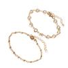 Fashionable And Elegant Foot Jewelry For Women 3Pcs Gold Anklets Gold Ankle Bracelets Adjustable