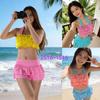 Bikini Farfalla Cicala - Costume da Bagno Modesto con Gonna, Spalline e Copricena per Ragazze