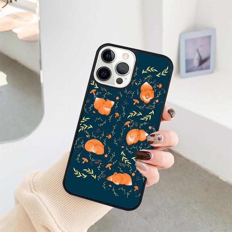 Red Fox Pattern Phone Case For iPhone 17 Air 16 15 14 11 12 13 Pro  MAX Plus coque Cover Shell