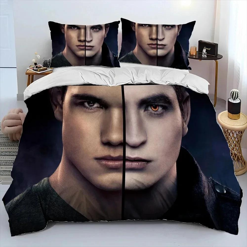 Top 3D The Twilight Saga HD Bedding Set Printed Bed Set With Pillowcase Bed Duvet Cover Soft Single Double Queen Super King Size