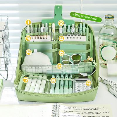 Astuccio per matite con capacità ultra-large da 12 strati, scatola per la scuola estetica, cancelleria, astuccio per penne con cerniera, astuccio per matite, materiale scolastico