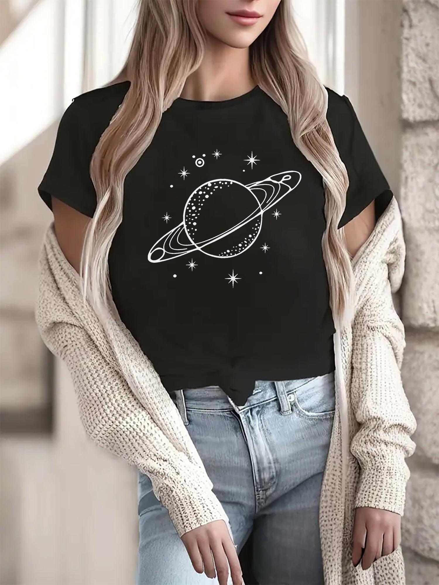 

Womens Casual ShortSleeve TShirt Printed Round Neck Design Summer Short Sleeved Harajuku Streetwear Tops Aesthetic Clothes 4XL