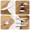2025 Stainless Steel Western Cutlery Set: Thick 304 Stainless Steel Steak Knife, Fork & Spoon