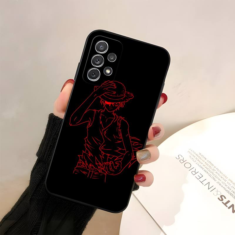 Anime One Piece Luffy Phone Case Fundas For Samsung A50s A52 A51 A72017 A73 A72018 A62018 A50 A13 A53 Macia Shockproof Capa