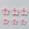 20Pcs Pink Cherry Blossom Refrigerator Magnet Photo Notes Holder Home Office Kitchen Whiteboard Locker Fridge Peach Flower Magnetic Decoration