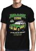 Mens Jurassic Tour Car Tshirt Cotton Shirt Tophort Sleeve T-Shirt