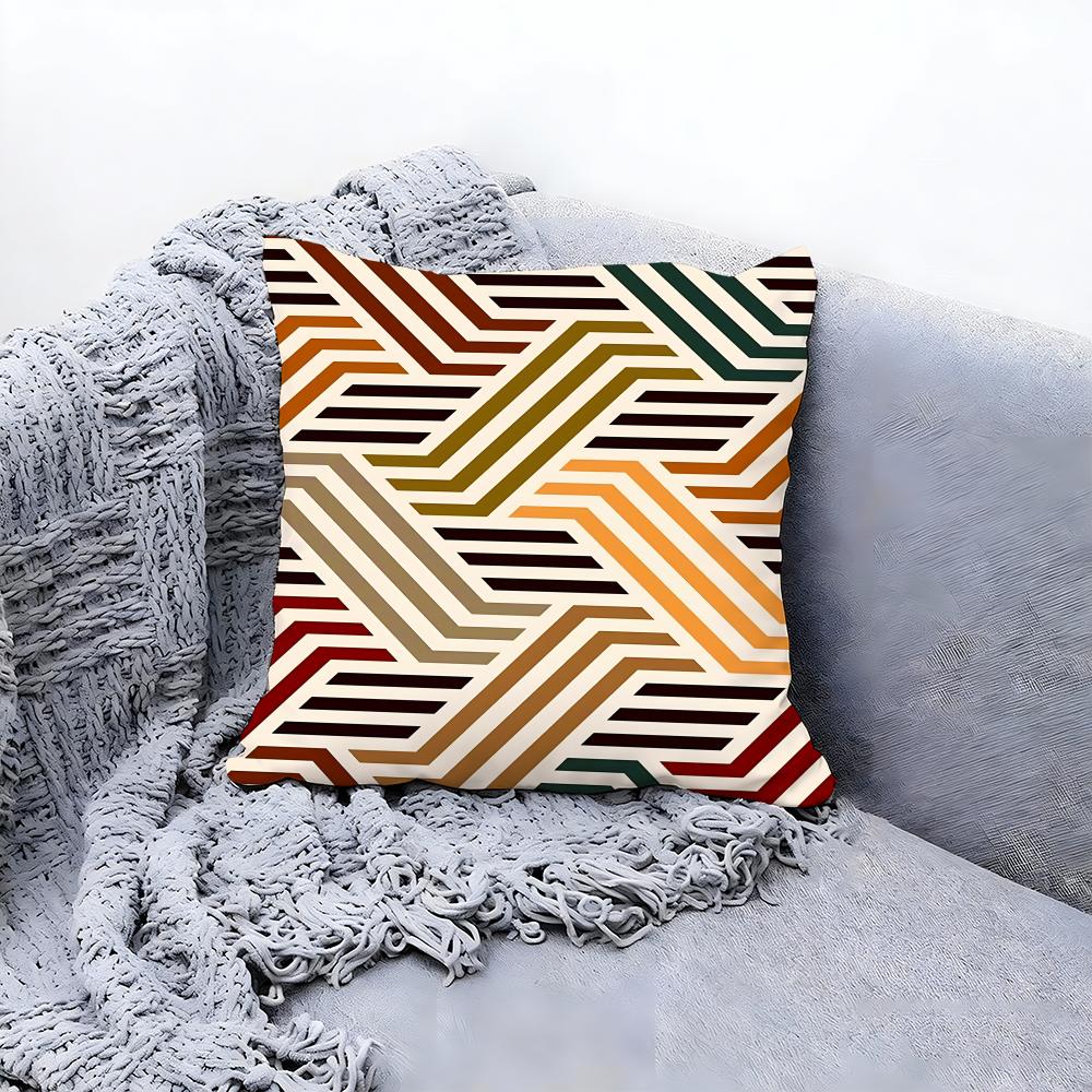 rustic weave texture Cushion Cover Premium Comfort Reversible Pillow Cove Two in One Design for Any Room Car Interior