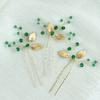 3Pcs Bridal U-shaped Pin Metal Barrette Clip Hairpins Rhinestone Wedding Hairstyle Design Tools Women Wedding Hair Accessories