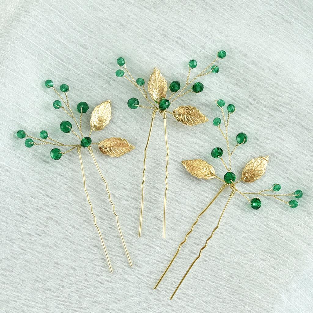 3Pcs Bridal U-shaped Pin Metal Barrette Clip Hairpins Rhinestone Wedding Hairstyle Design Tools Women Wedding Hair Accessories