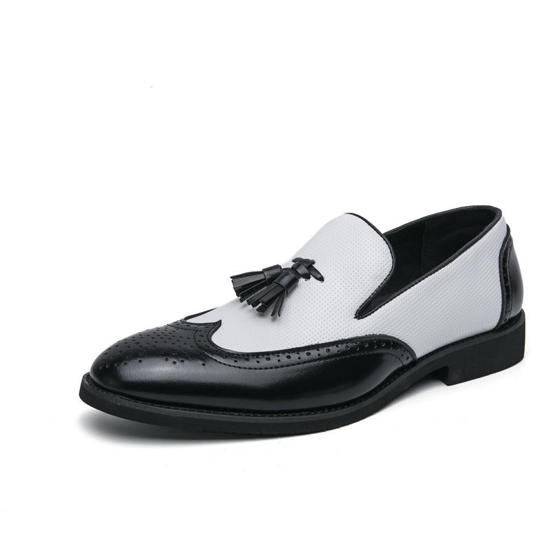 Men s Extra Large Tassel Leather Loafers - Slip-on Casual Shoes 50
