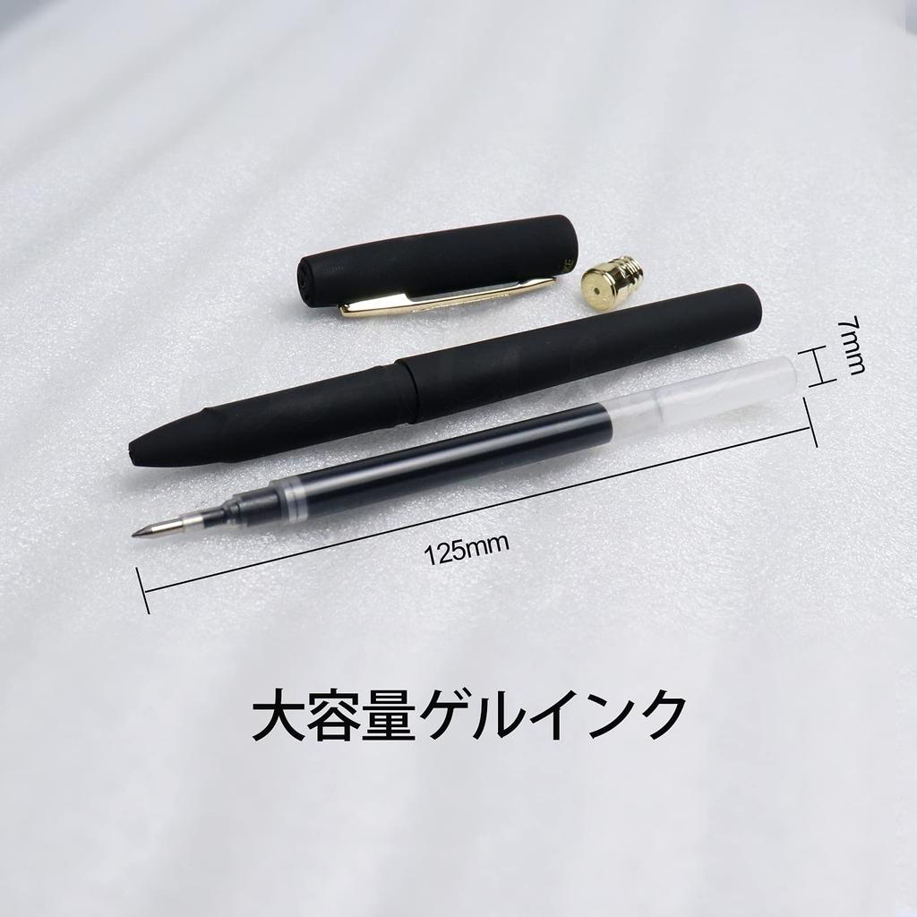 FsAlisa Gel Gelbläck Kulpenn High Sign Svart och Mörk Set för Kontor Officiella och Läxpennor, Pennor, Kapacitet, 0,5/0,7 mm, Pennor, Blå, 5,