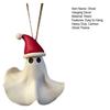 Christmas Hat Ghost Hanging Decoration Home Indoor Wall Window Xmas Tree Hanging Santa Claus Hat Cartoon Little Ghost Ornament Pendant