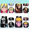 Naruto Student Backpack Lunch Pack And Pencil Organizer With Waterresistant Nylon For Kids