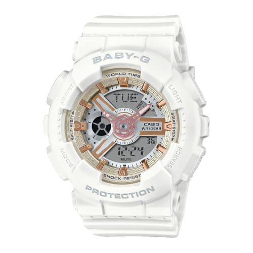 Casio-klokke G-SHOCK G PRESENTERER LOVER'S KOLLEKSJON 2024 G-SHOCK BABY-G parklokke LOV-24A-7AJR Hvit