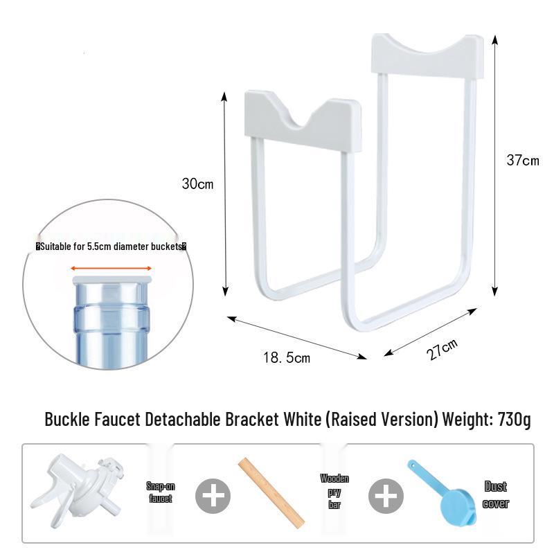 מעמד למתקן מים מינרליים לשולחן - מתלה לדלי בקיבולת גדולה