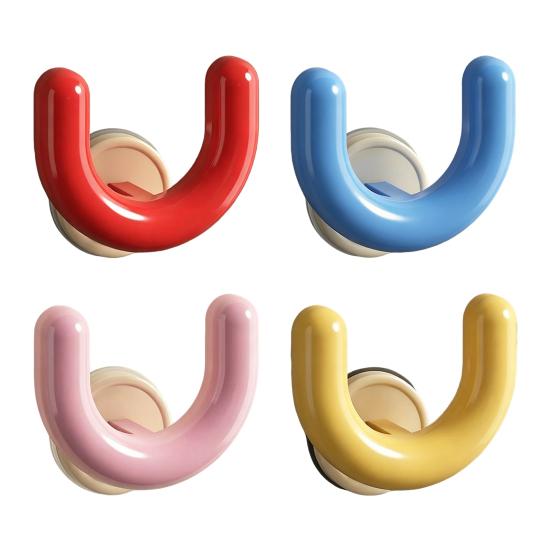 Slippers Storage Rack Wall Mount Suction Cup Drying Rack U Shape Slipper Holder for Bathroom Kitchen