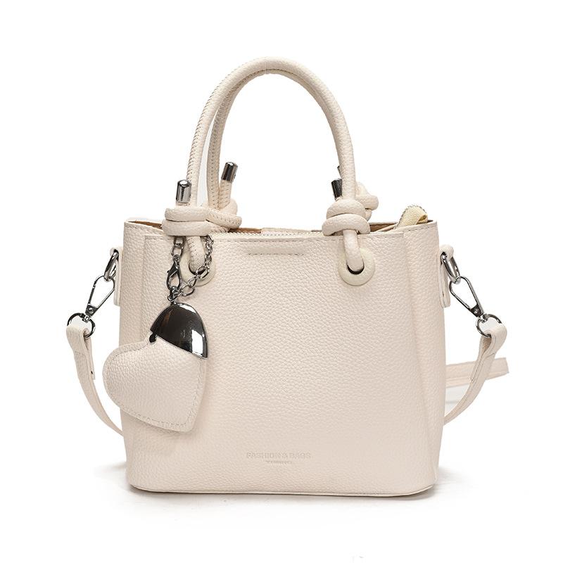 Simple and Versatile Fashion Portable Vegetable Basket Bag Women's 2025 Spring and Summer New Simple and Advanced Shoulder Messenger Bag