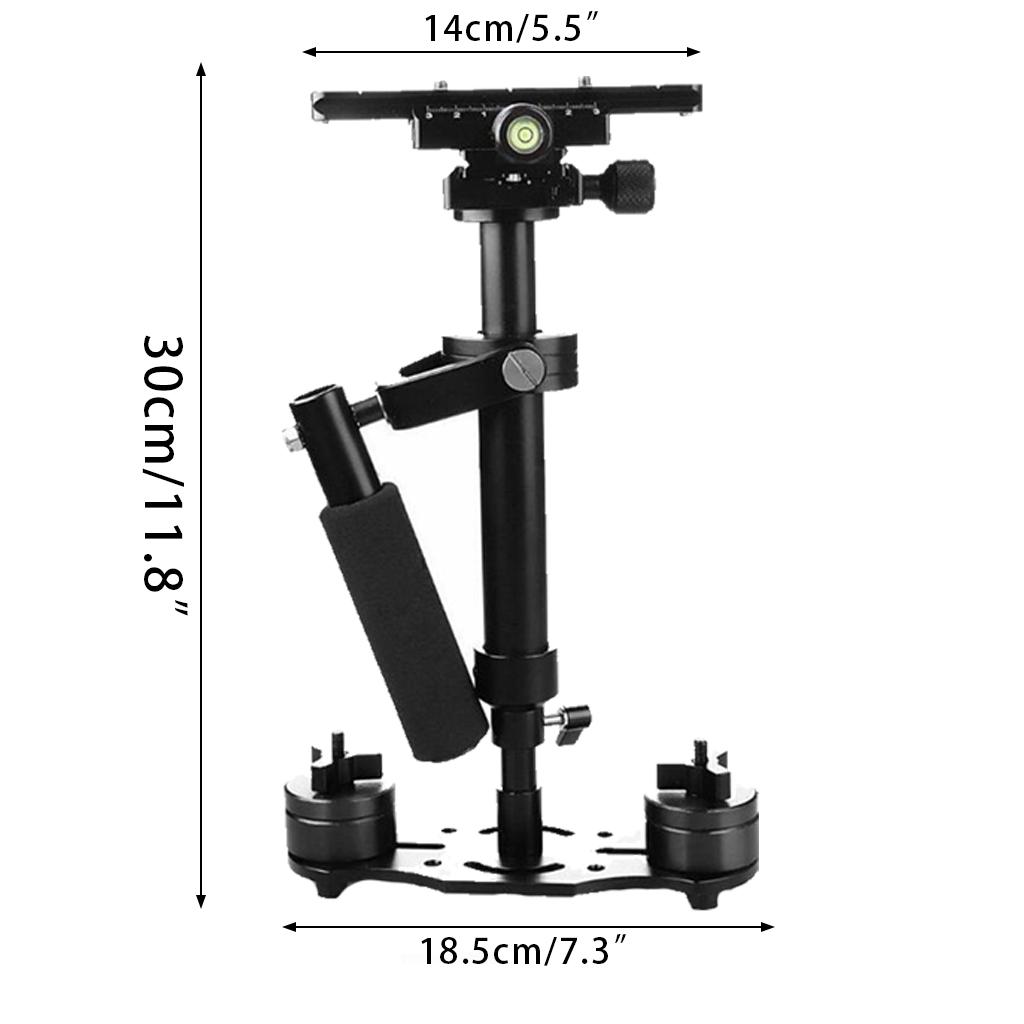 Stabilizzatore Video per Fotocamera S40 Portatile Steadycam da 15,8"/40cm per DSLR Steadicam Video AEE con Piastra a Rilascio Rapido